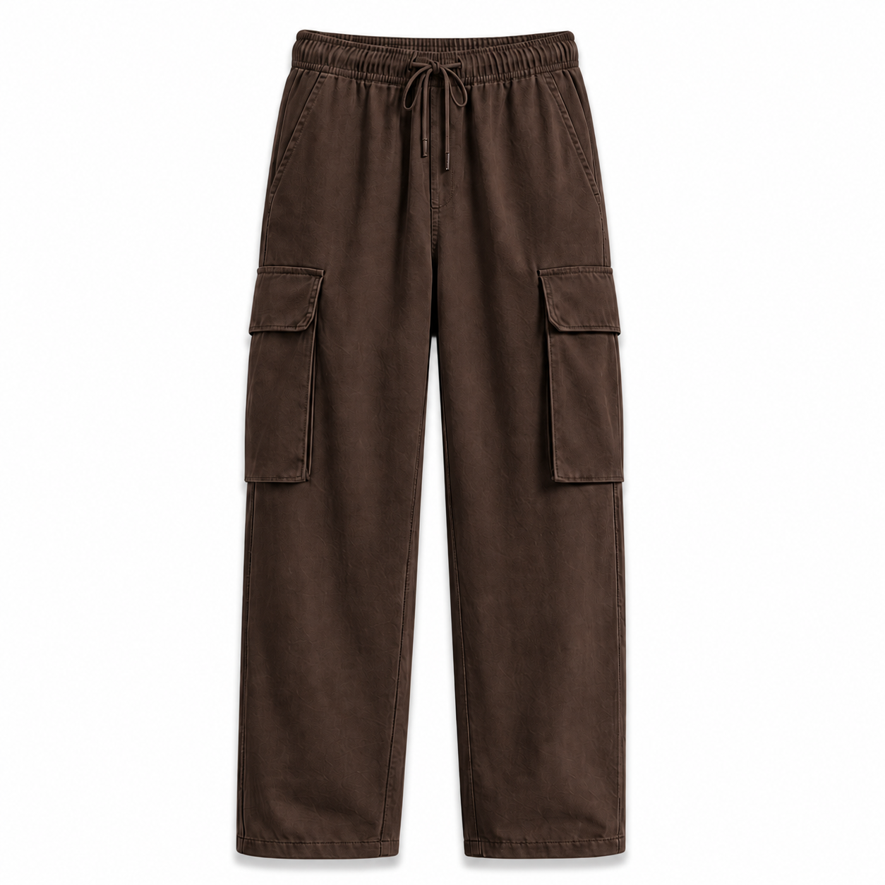Dark Brown loose cargo pants SKU image