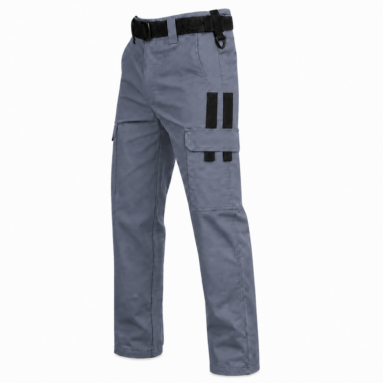 Gray Blue work pants single SKU with corrected symmetrical side-pocket trim