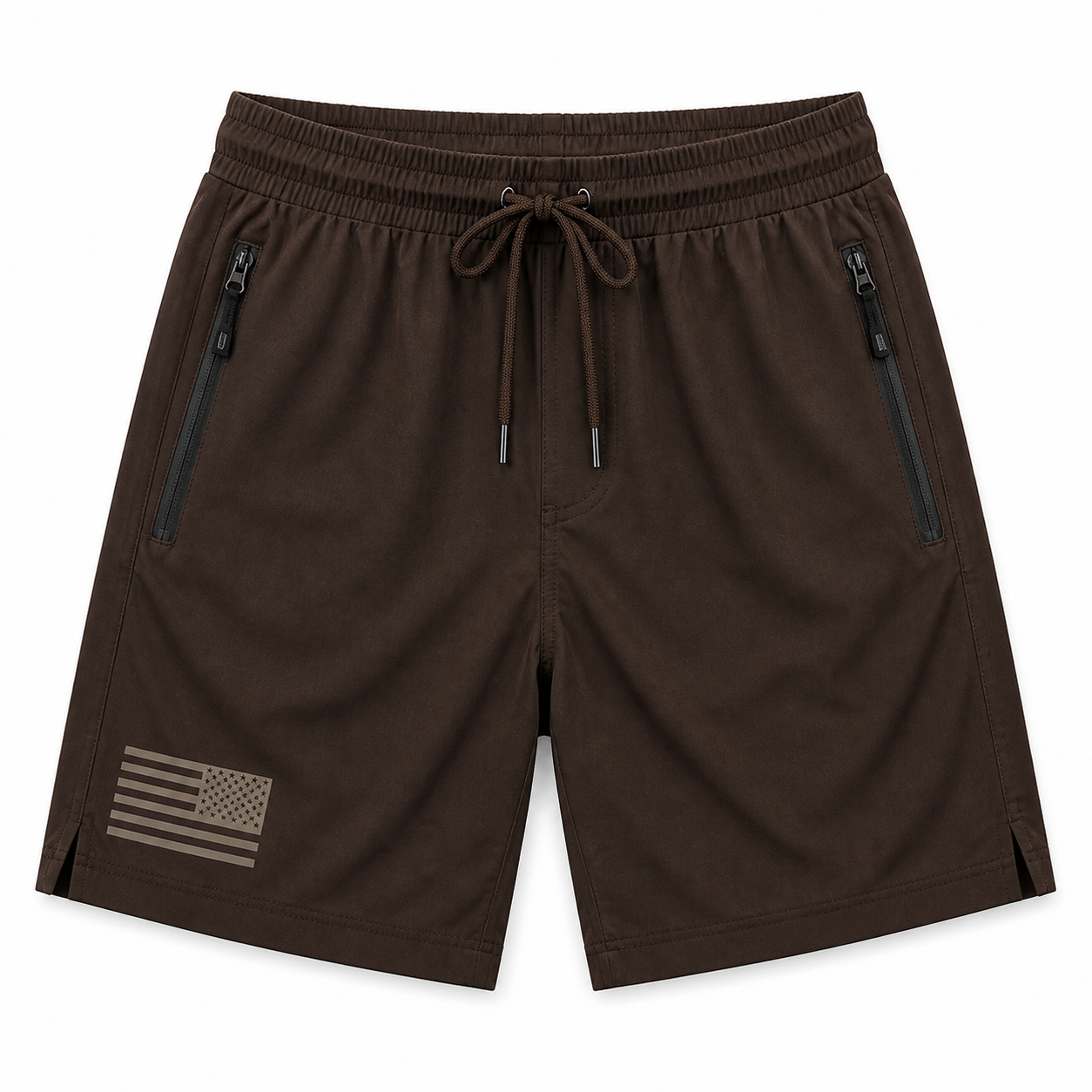 Dark Brown tactical shorts SKU image