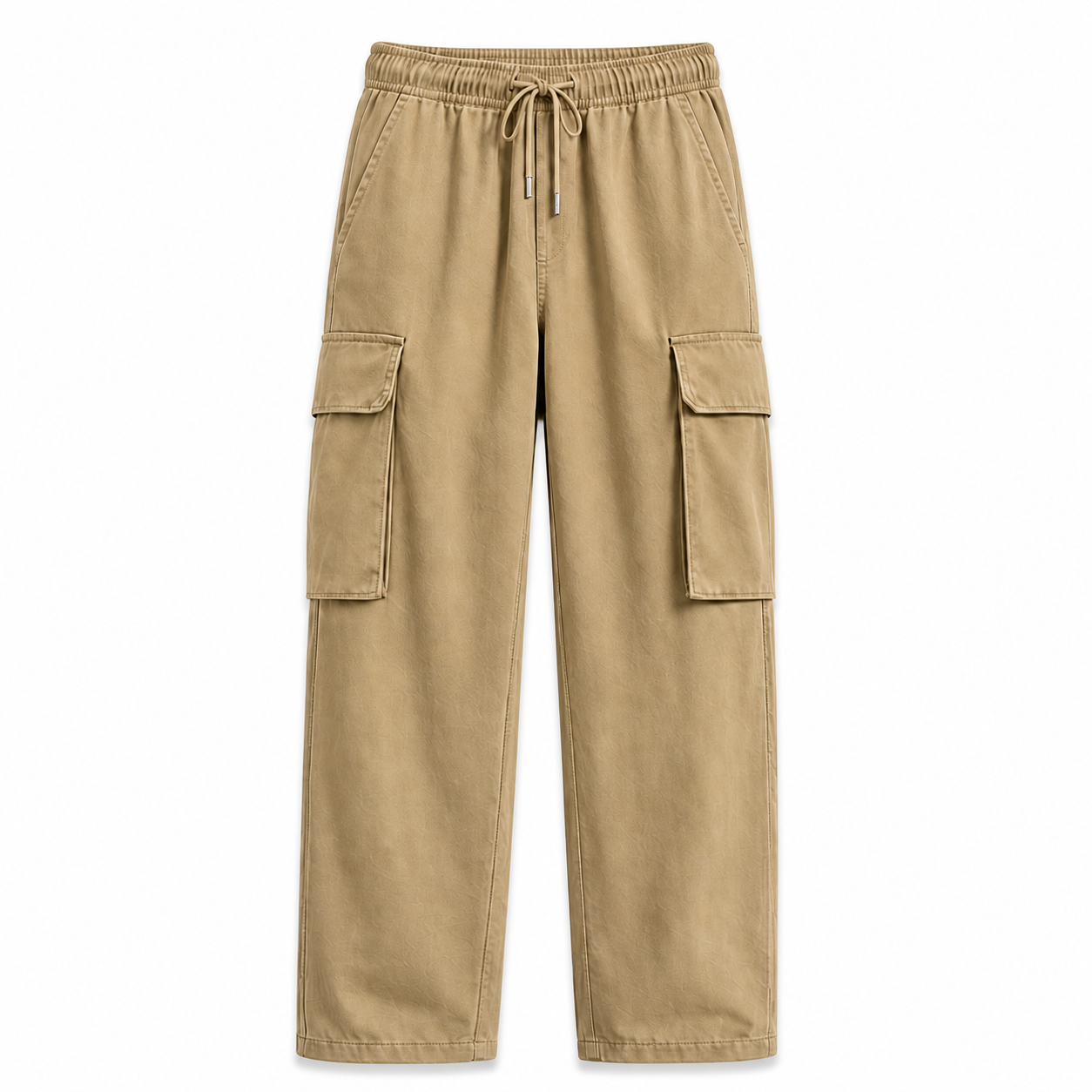 Khaki loose cargo pants SKU image