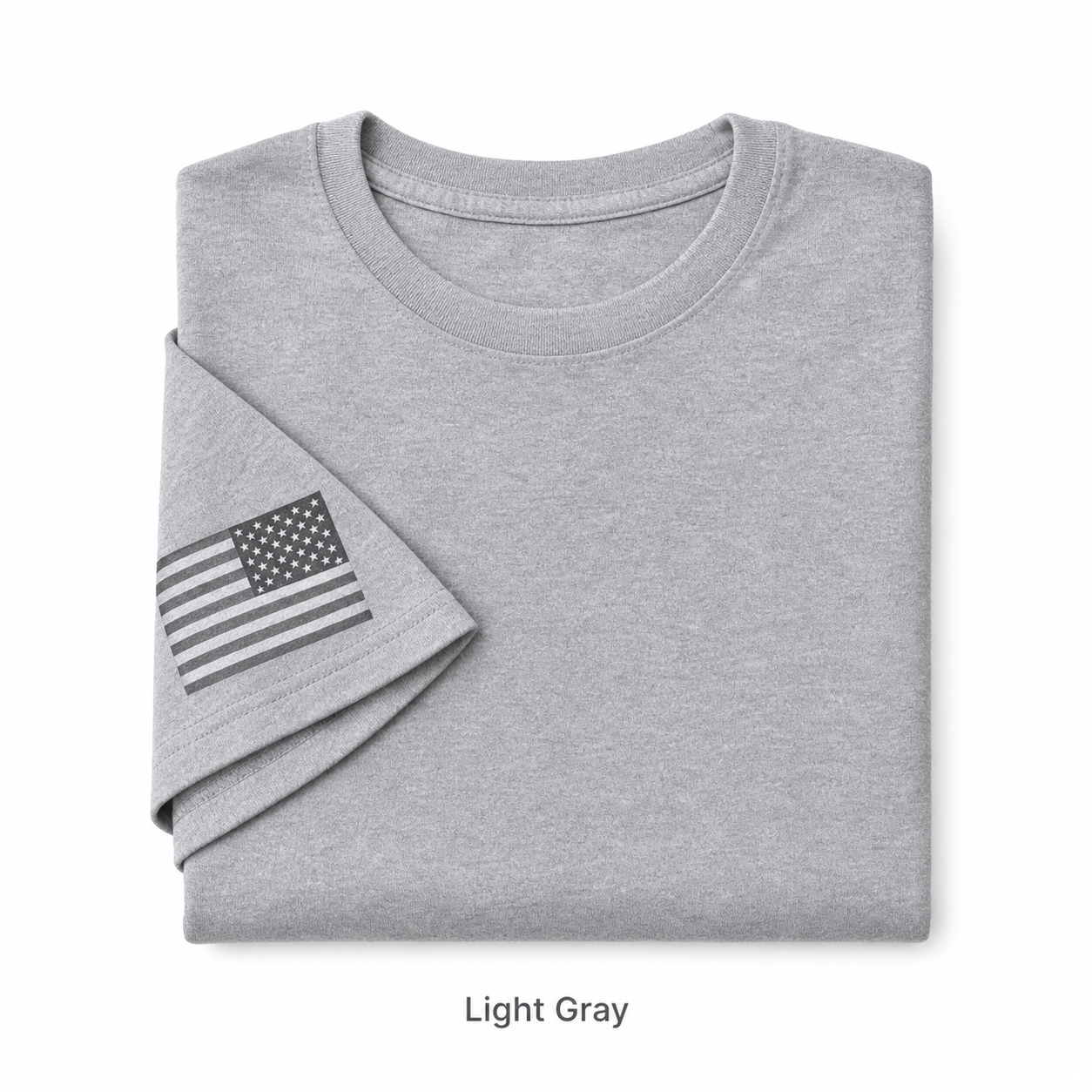 Light Gray flag sleeve work shirt SKU image