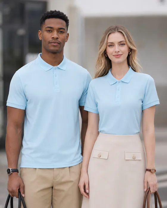 Men’s Ice Silk Polo Shirt – Breathable Quick-Dry Stretch Short Sleeve Polo