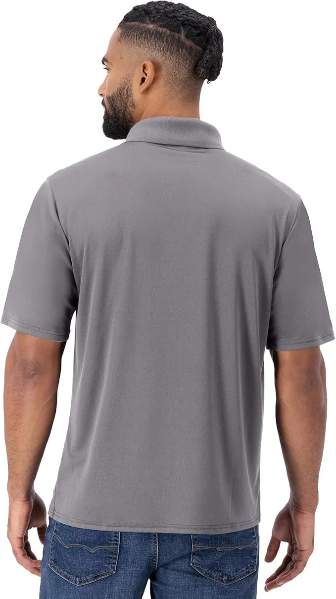 Men's Cool Short-sleeve polo shirt with three-button placket
