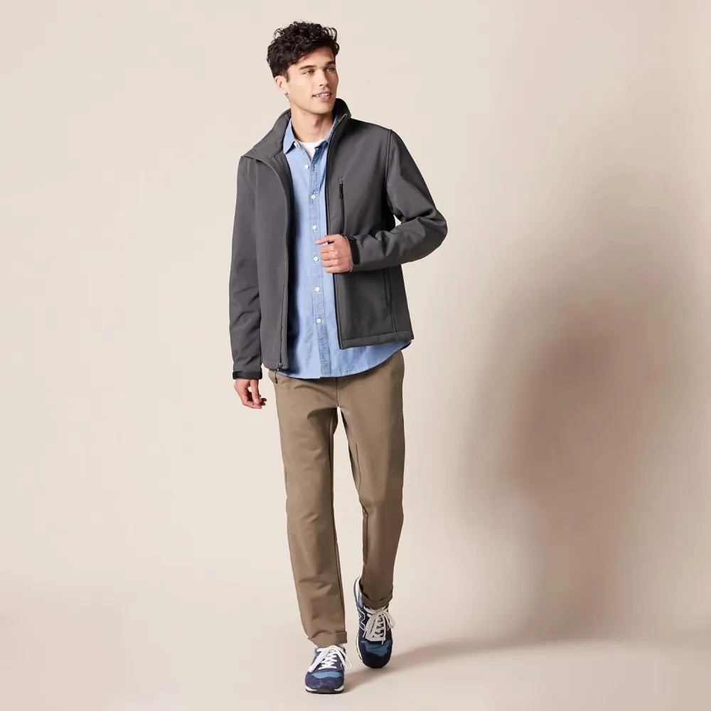 Men's Regular-Fit Long-Sleeve Chambray Shirt
