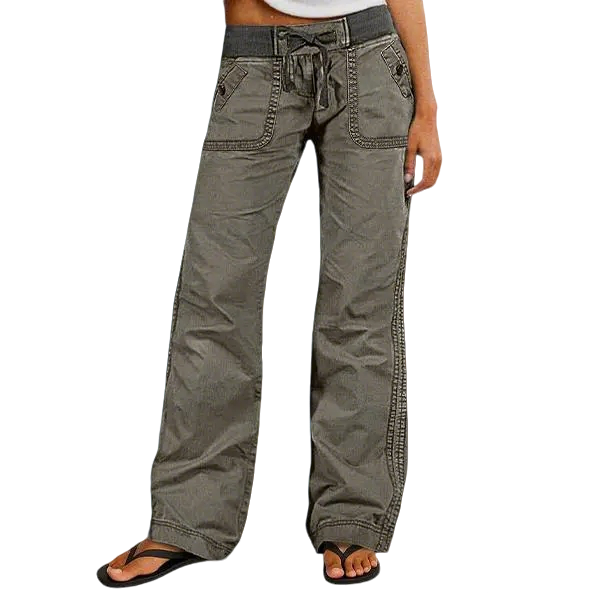 Women's High Stretch Mid Rise Straight Pants