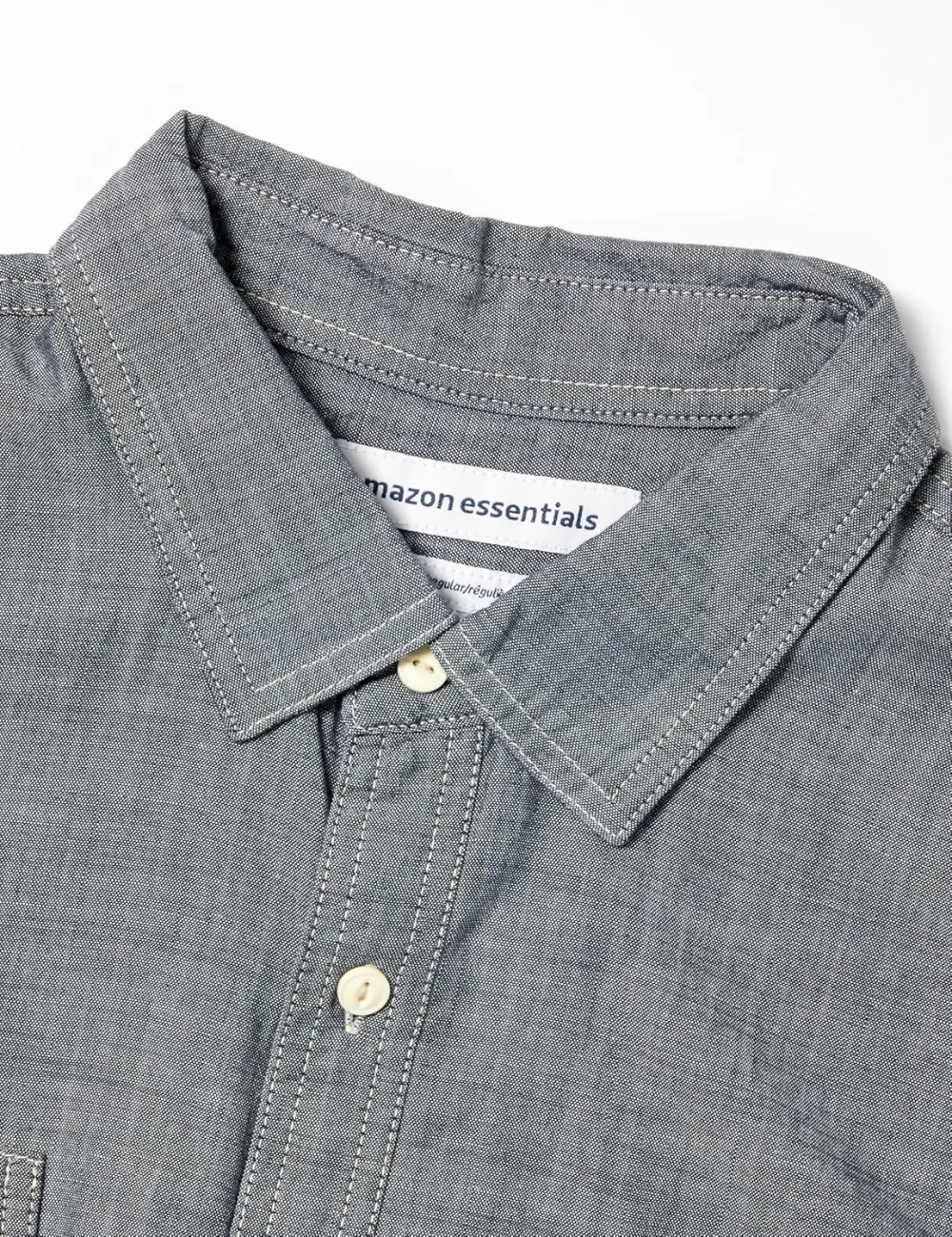Men's Regular-Fit Long-Sleeve Chambray Shirt