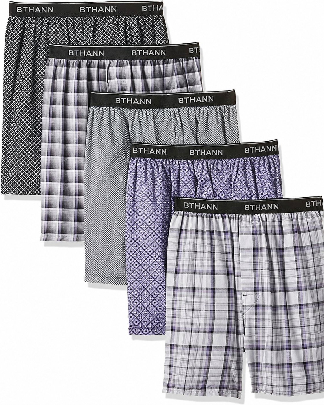 Men's Woven Boxer, 10-PACK / 5-PACK