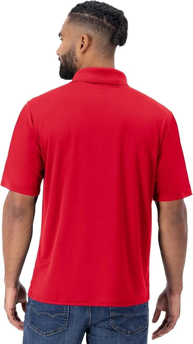 Men's Cool Short-sleeve polo shirt with three-button placket