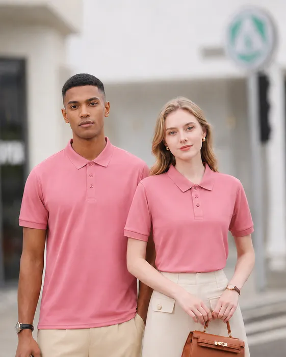 Men’s Ice Silk Polo Shirt – Breathable Quick-Dry Stretch Short Sleeve Polo