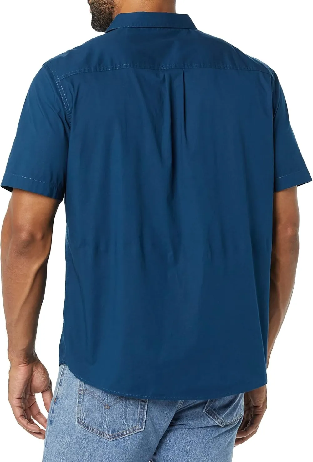Men's Vacation Cotton Button-Down Short Sleeve Resort Shirt