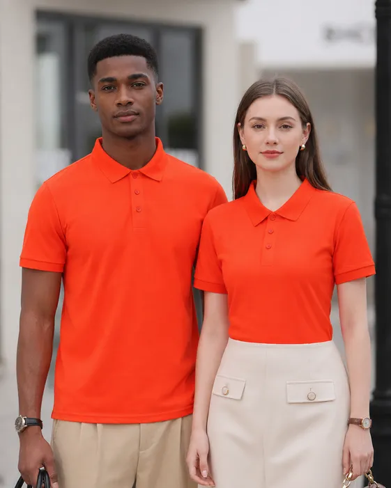 Men’s Ice Silk Polo Shirt – Breathable Quick-Dry Stretch Short Sleeve Polo