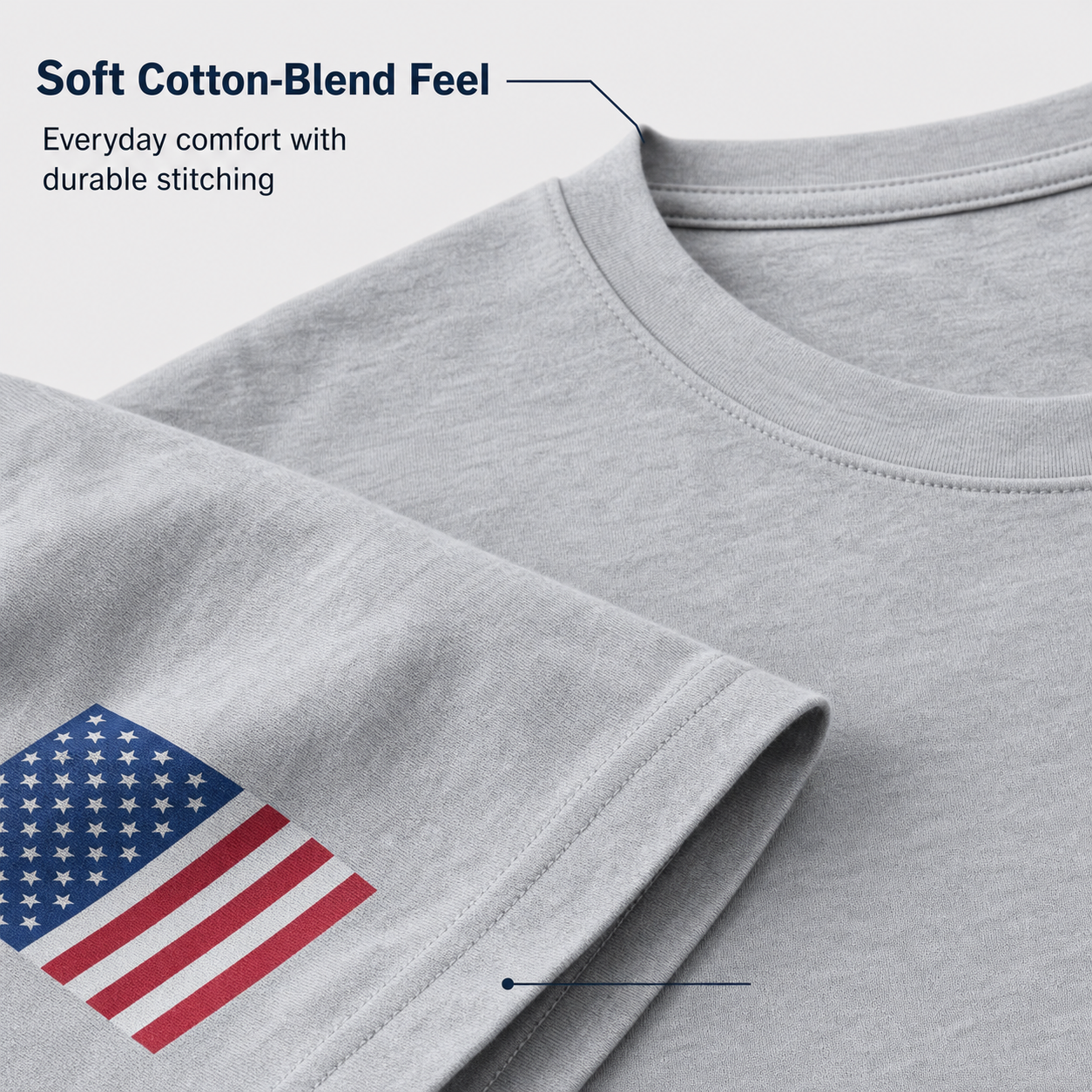 Soft cotton-blend fabric detail image