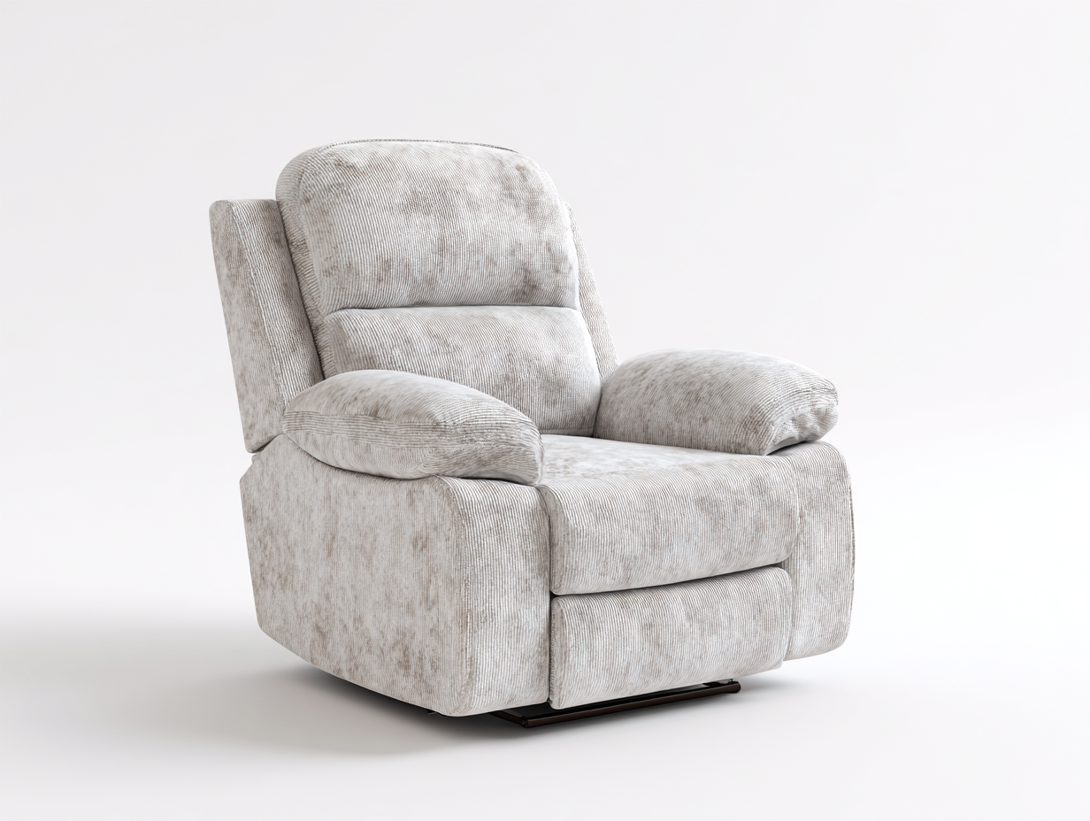 Liegesessel Stoff 92x96x102 cm - Hellbeige - gepolsterter Relaxsessel im modernen Design-Ritidohome