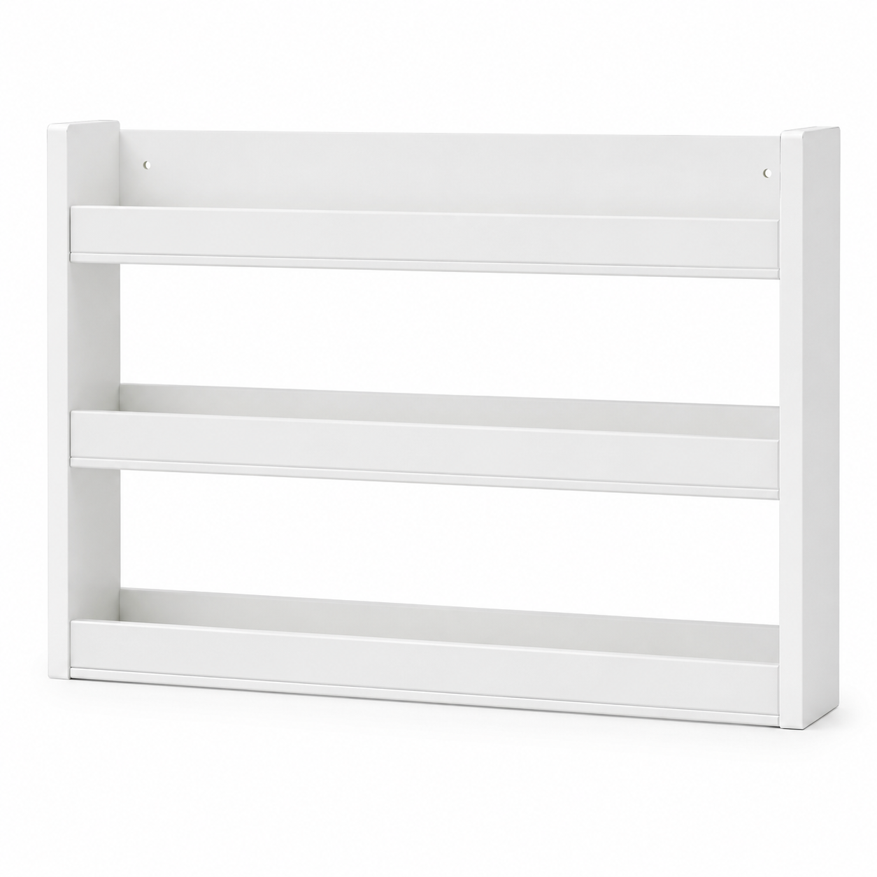Gewürzregal Weiß 60x12x50 cm mit drei Ebenen für Wandmontage-FurnaroHome
