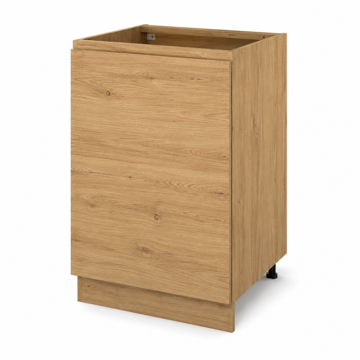 Küchen Unterschrank Eiche Natur 60x60x85 cm mit Soft Close Tür-FurnaroHome
