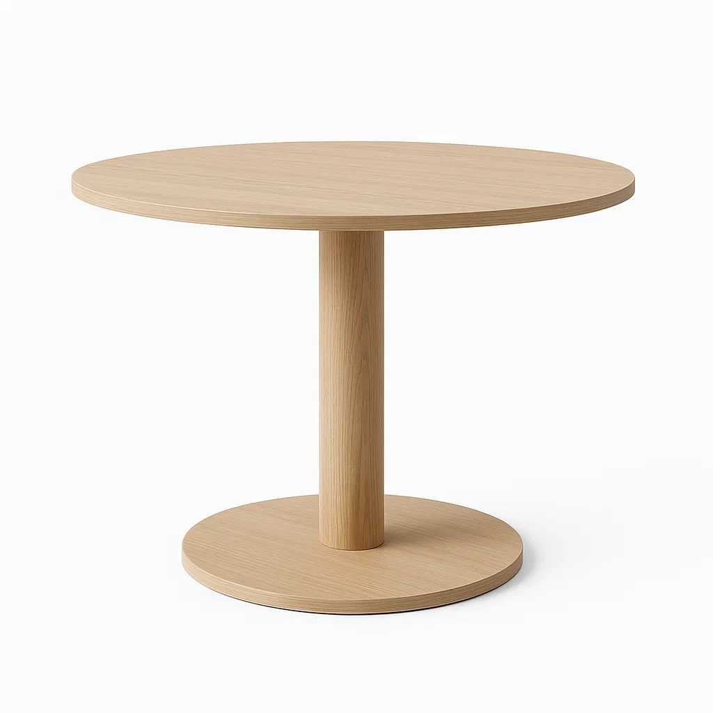Table ronde en bois 80 cm-LUXFUR NITA