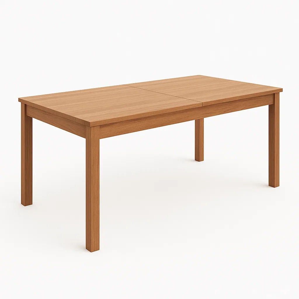 Table à manger extensible en chêne 160 cm-LUXFUR NITA