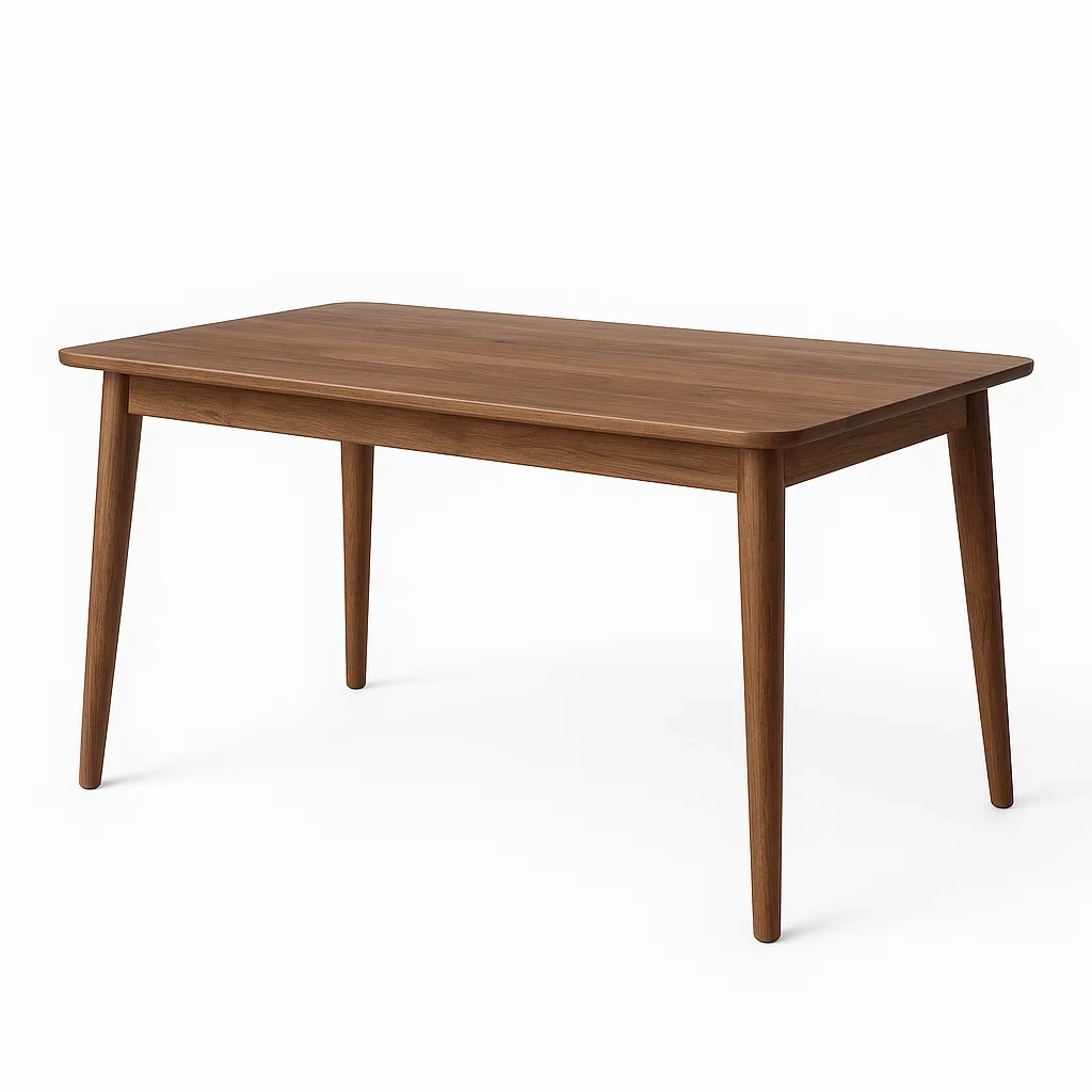 Table en bois massif marron 120x70x75 cm-LUXFUR NITA