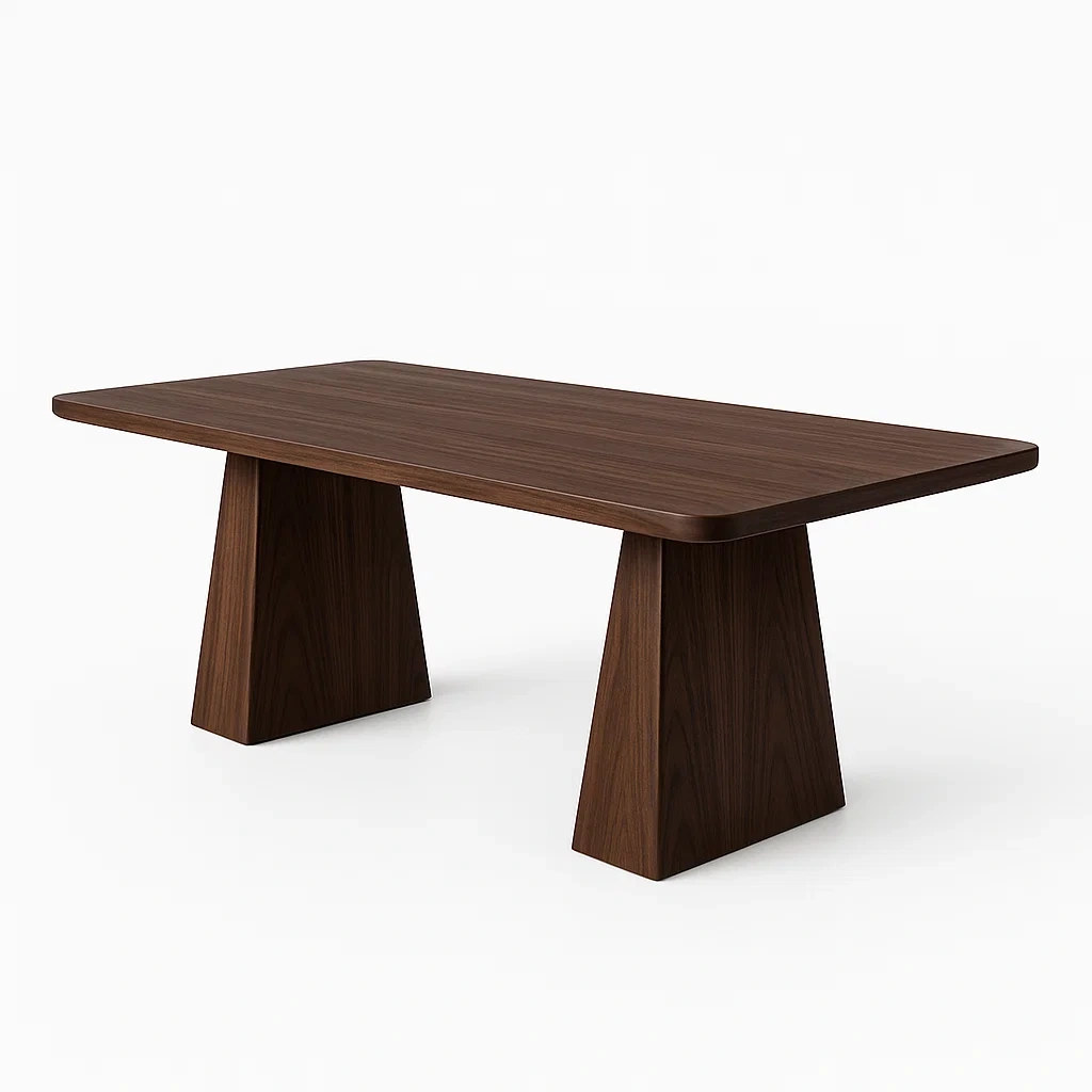 Table rectangulaire en bois 180x90x75 cm-LUXFUR NITA