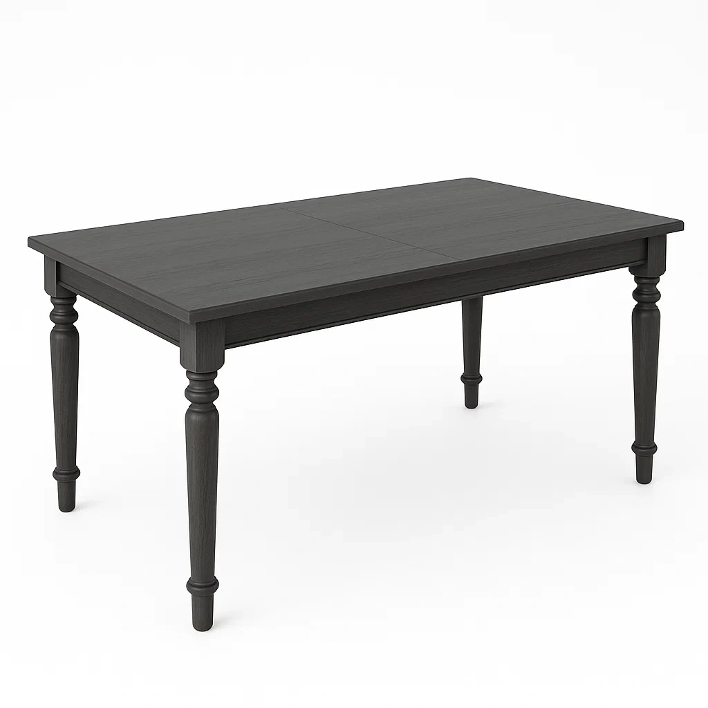 Table rectangulaire en bois Gris 150x90x75 cm-LUXFUR NITA