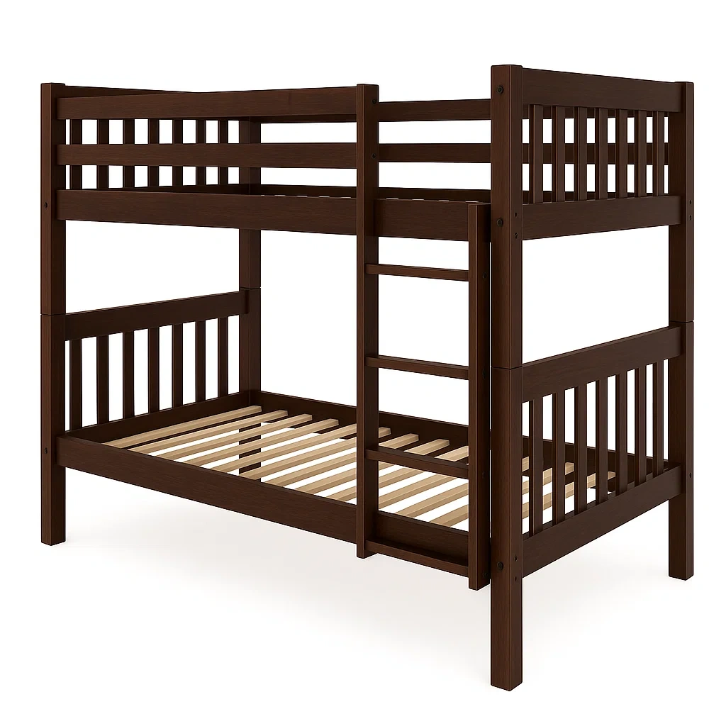 Lit superposé en bois Marron 200x100x160 cm-LUXFUR NITA
