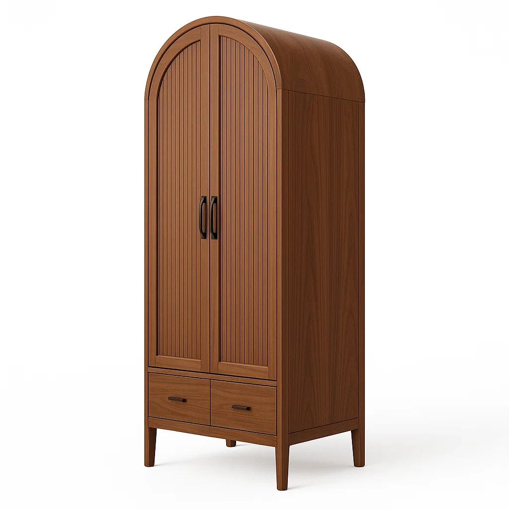 Armoire en bois avec portes et tiroirs 180 cm-LUXFUR NITA
