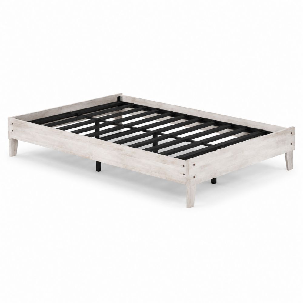 Letto piattaforma in legno e acciaio 200x150 cm