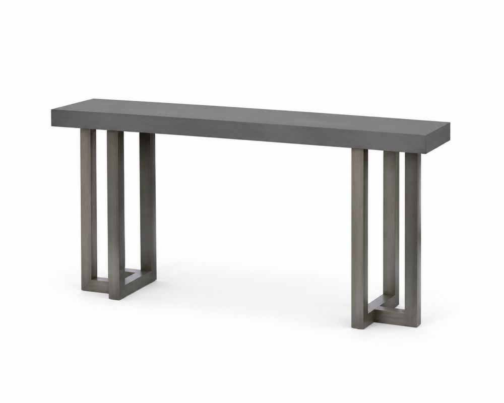 Consolle Rettangolare Metallo Grigio