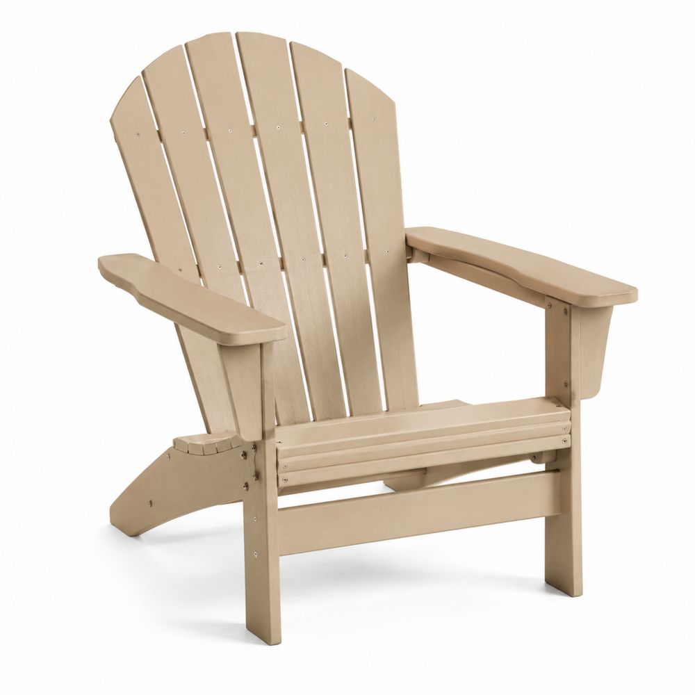 Poltrona da Esterno in Simil Legno Beige