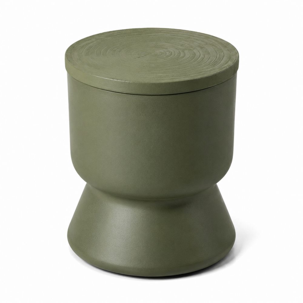 Stolik boczny z betonu zielony 35 cm x 50 cm