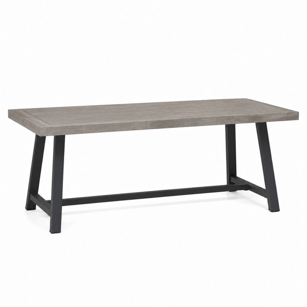 Stół ogrodowy 200x100 cm stal i beton