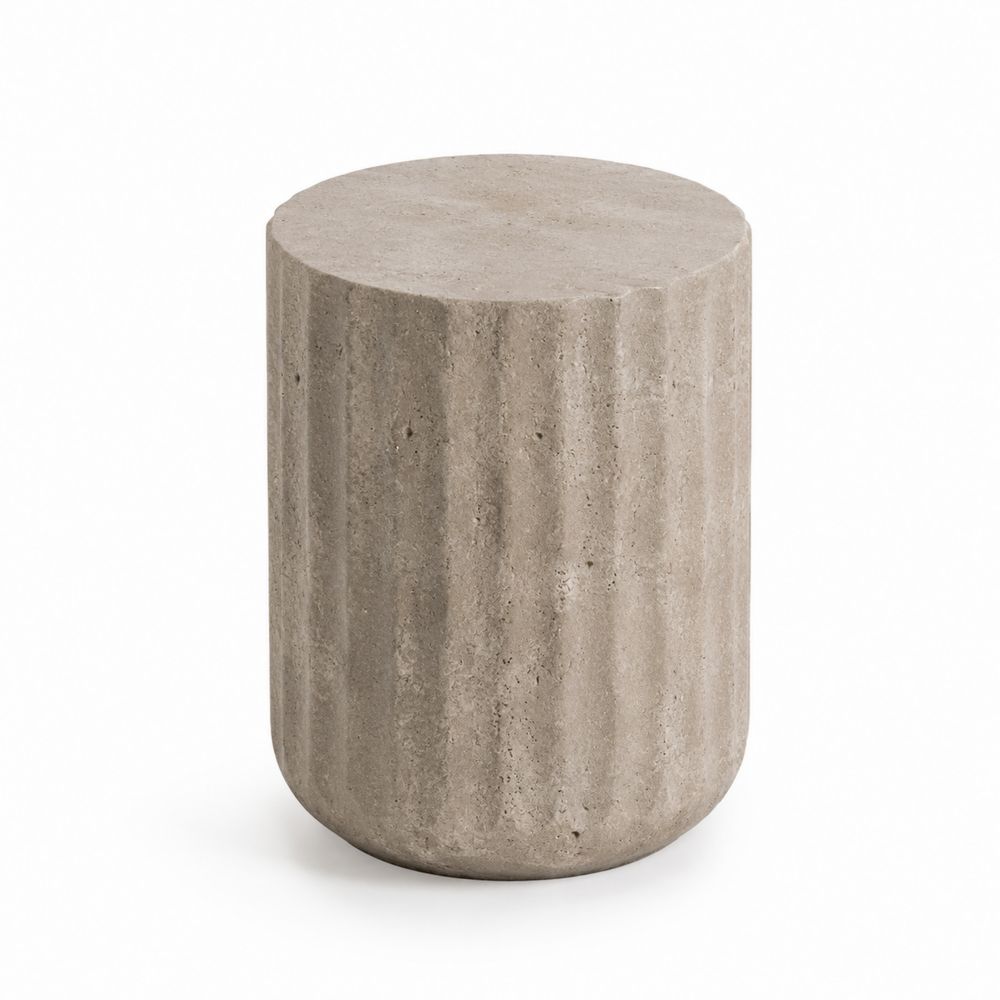 Stolik boczny z betonu szary 45x30 cm