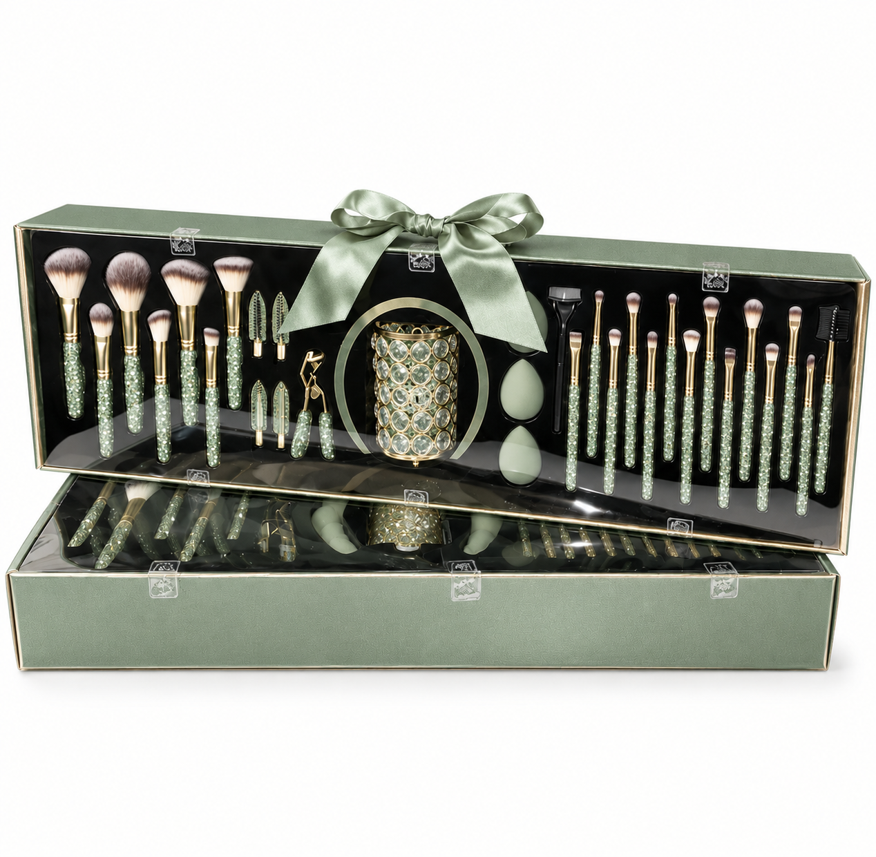 32-Piece Soft Makeup Brushes Complete Kit with Decorative Gift Box