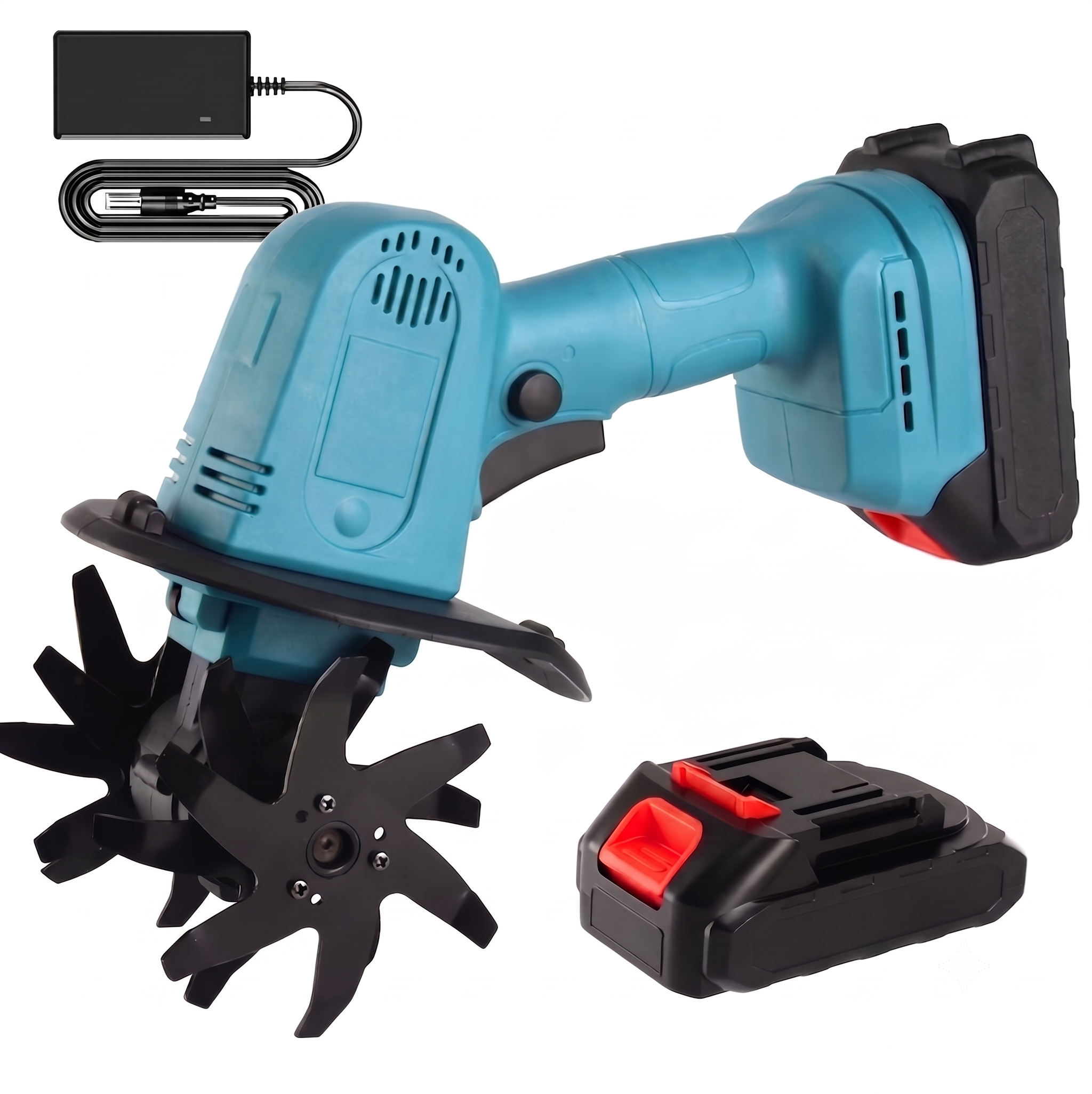 20V Cordless Electric Till & Cultivator Tool Kit