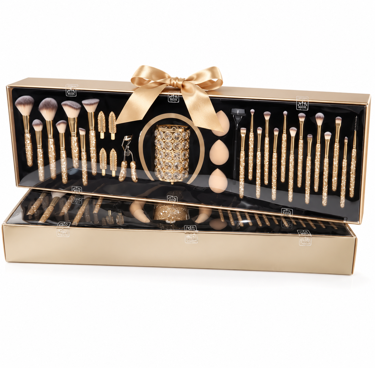 32-Piece Soft Makeup Brushes Complete Kit with Decorative Gift Box