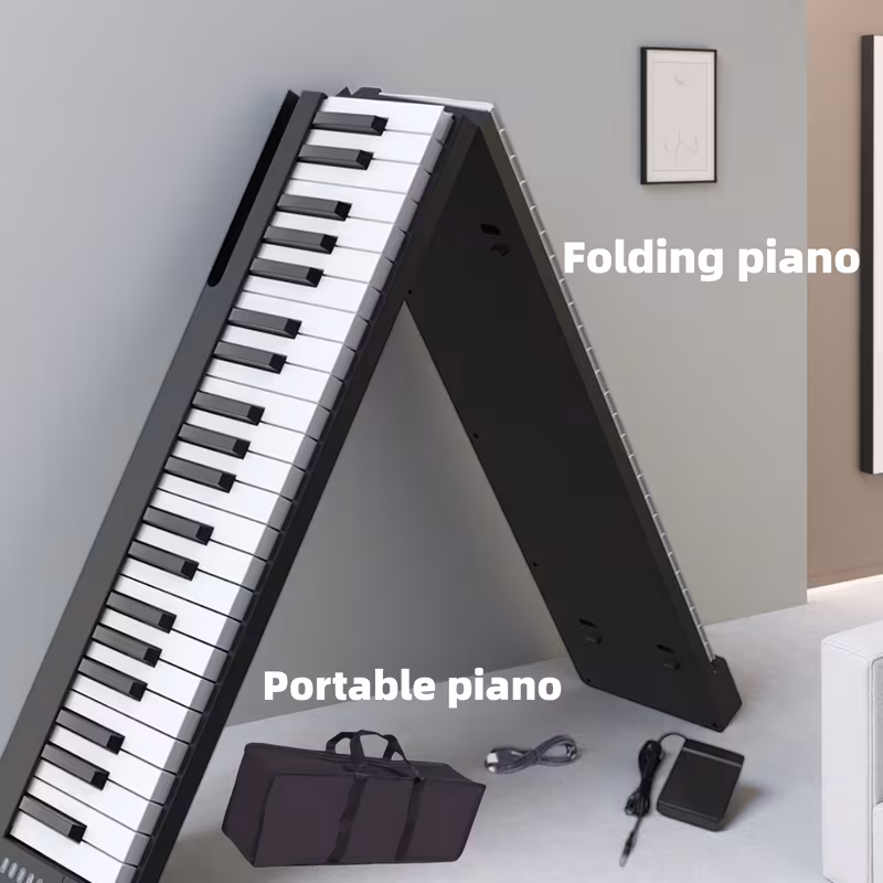 Foldable 88-Key Portable Electronic Piano Keyboard
