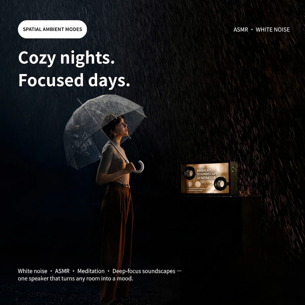 SonicGlass A1™ Floating Lyric Speaker & Visualizer