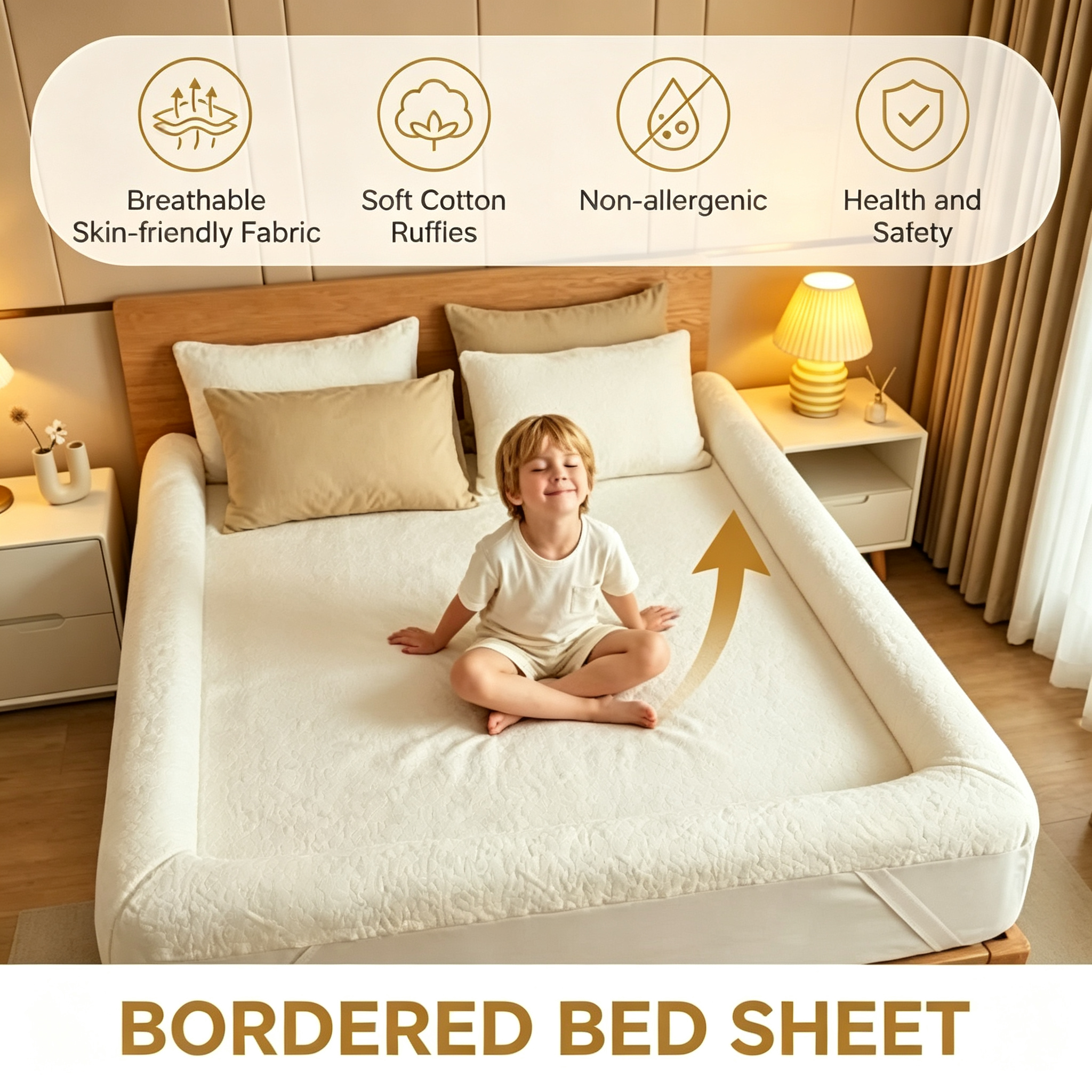Bed Sheet with Border 