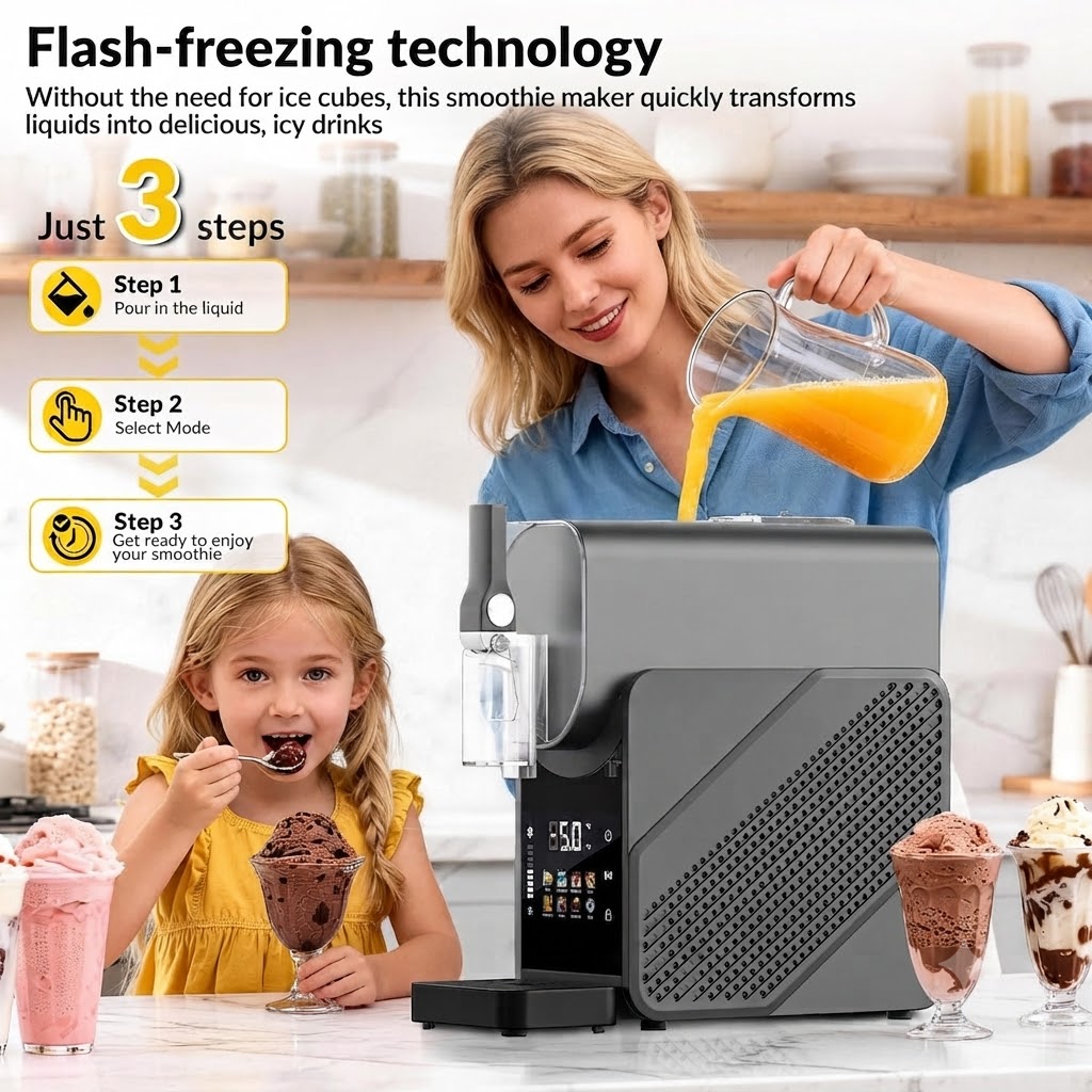 Slushie Machine 88 oz, 7-in-1 Slushy Machine for Home