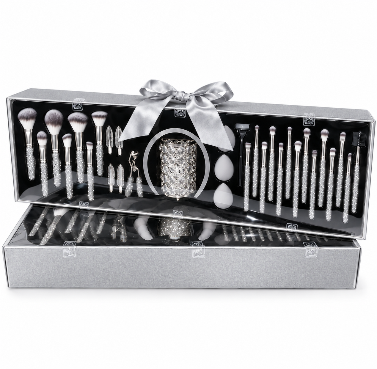 32-Piece Soft Makeup Brushes Complete Kit with Decorative Gift Box