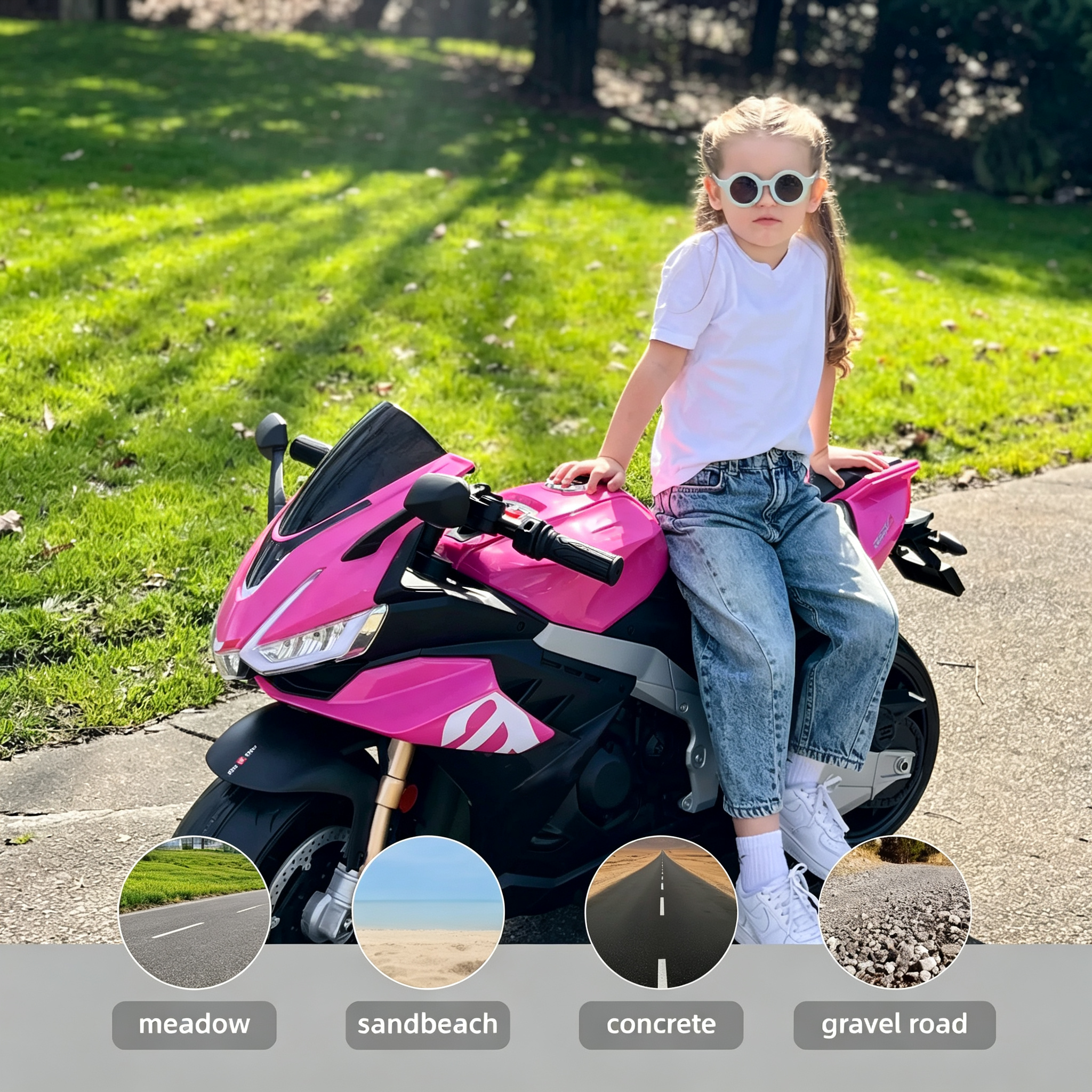 Electric Motorcycle for Kids with Long Battery Life