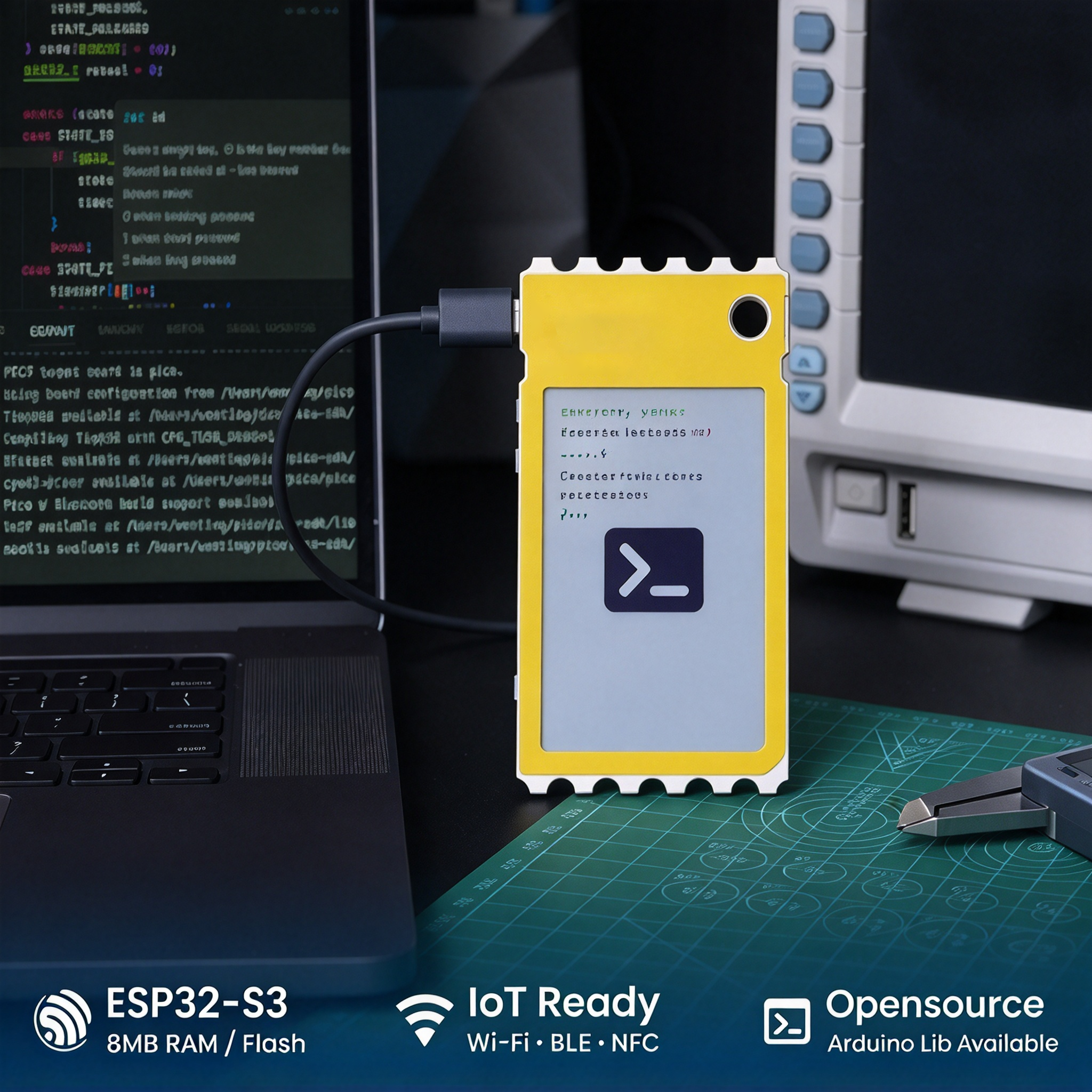 A Customizable Clip-On Color E-Paper Card