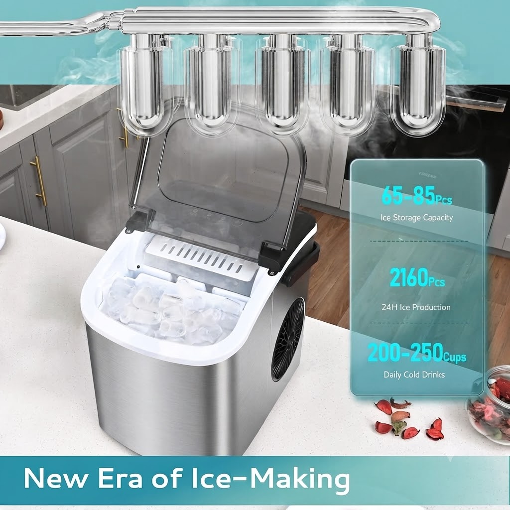 Countertop Ice Maker Machine with Handle