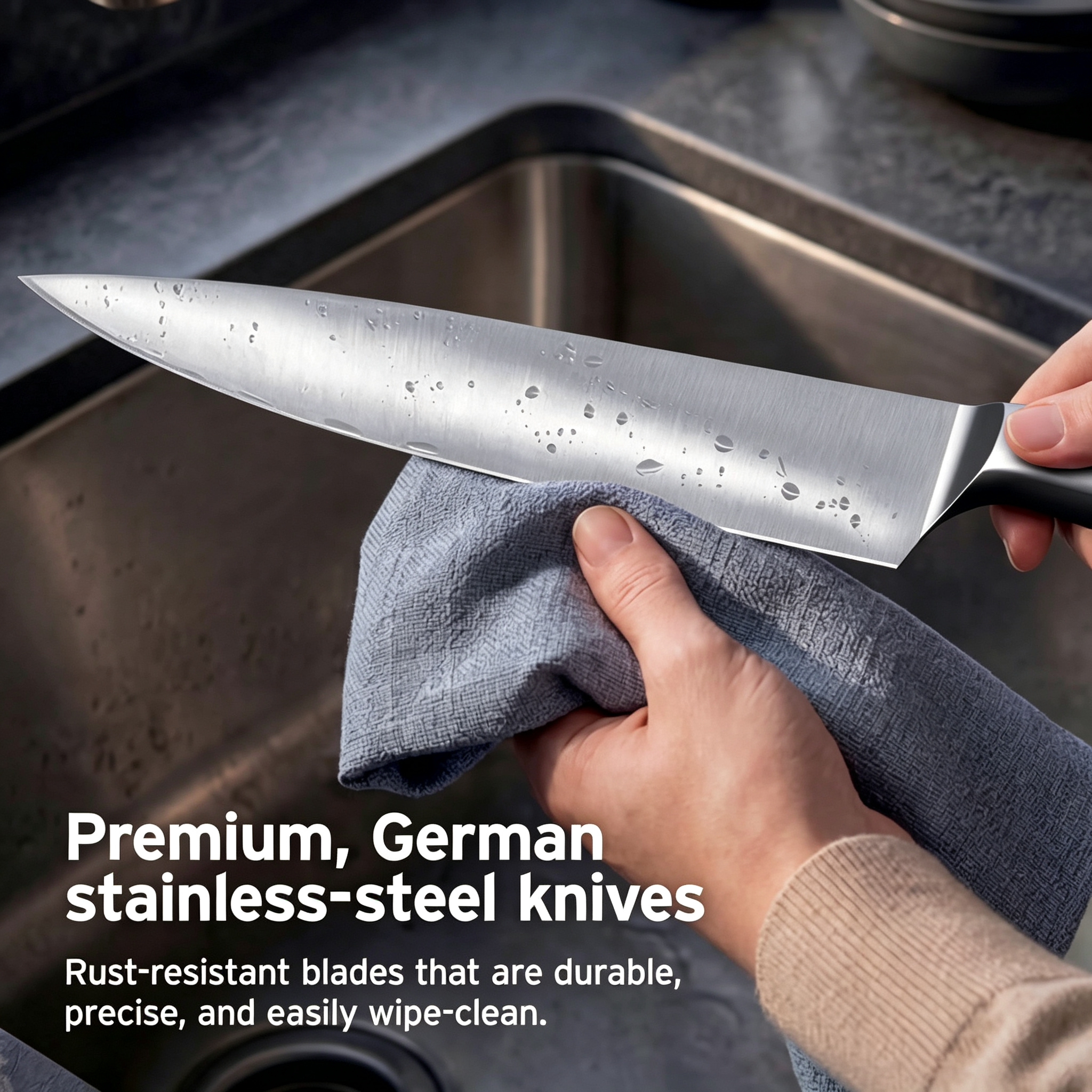 10-Pc German Steel Knife Set