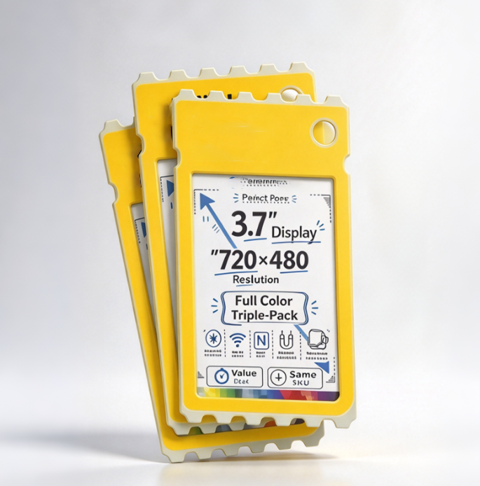 A Customizable Clip-On Color E-Paper Card