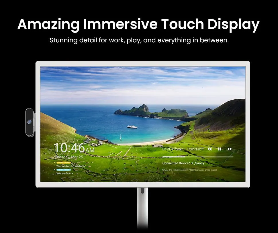 2026 Apolosign Gen 2 Portable TV, Ultra-Large 15000mAh Battery, 24 inch 32 inch True 4K UHD Portable TV, 16(8+8)GB+256GB, Google EDLA-Certified Android 16 OS, Touch Screen, Voice Remote Control, Support Google&Apolosign Calendar