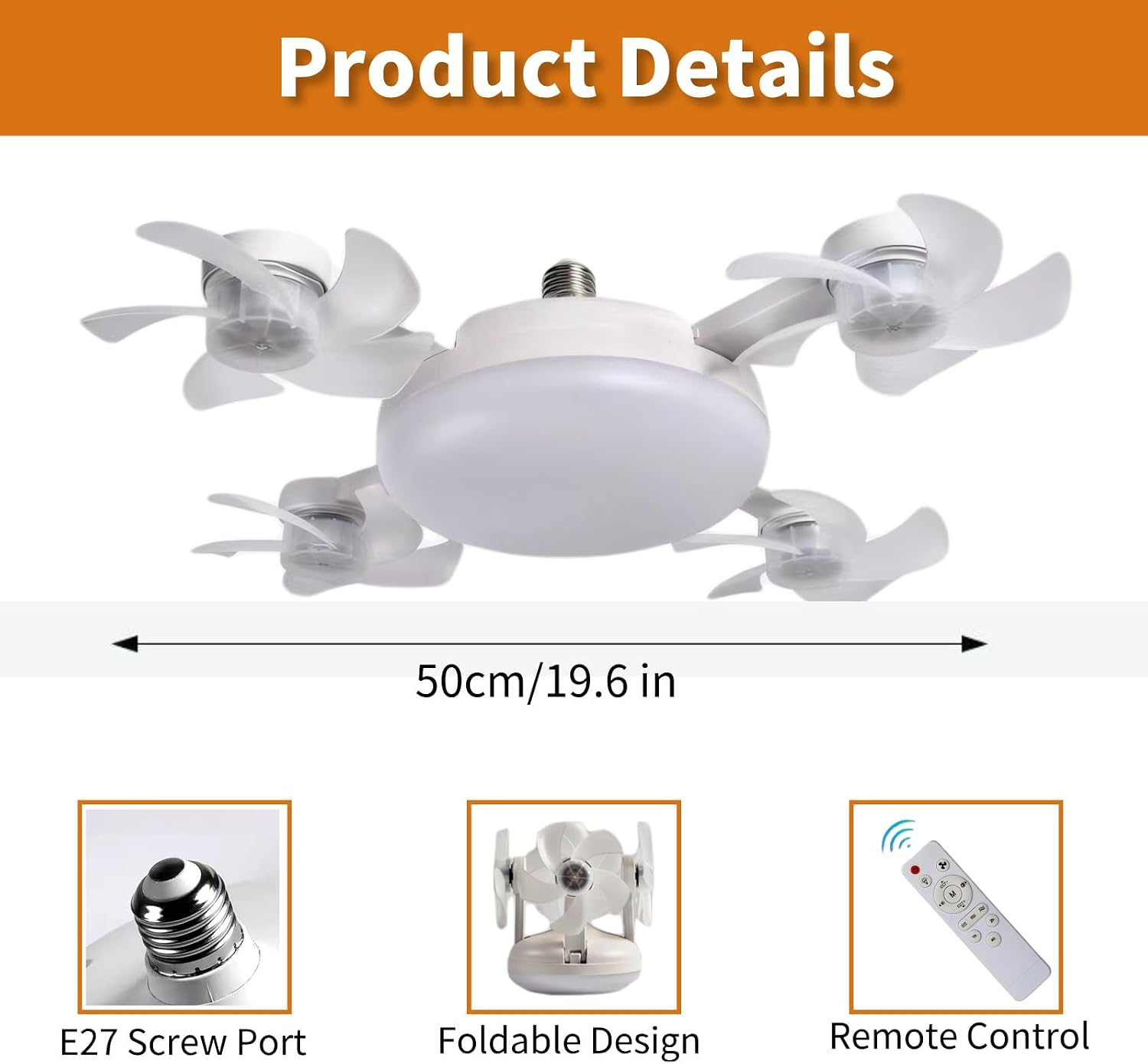 Socket Fan Light, Screw in Ceiling Fan