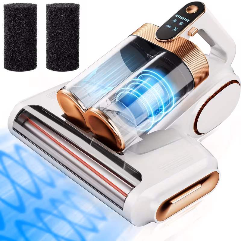 Cordless Handheld Mattress Vacuum Cleaner with UV Light, 16KPa Suction & HEPA Filtration