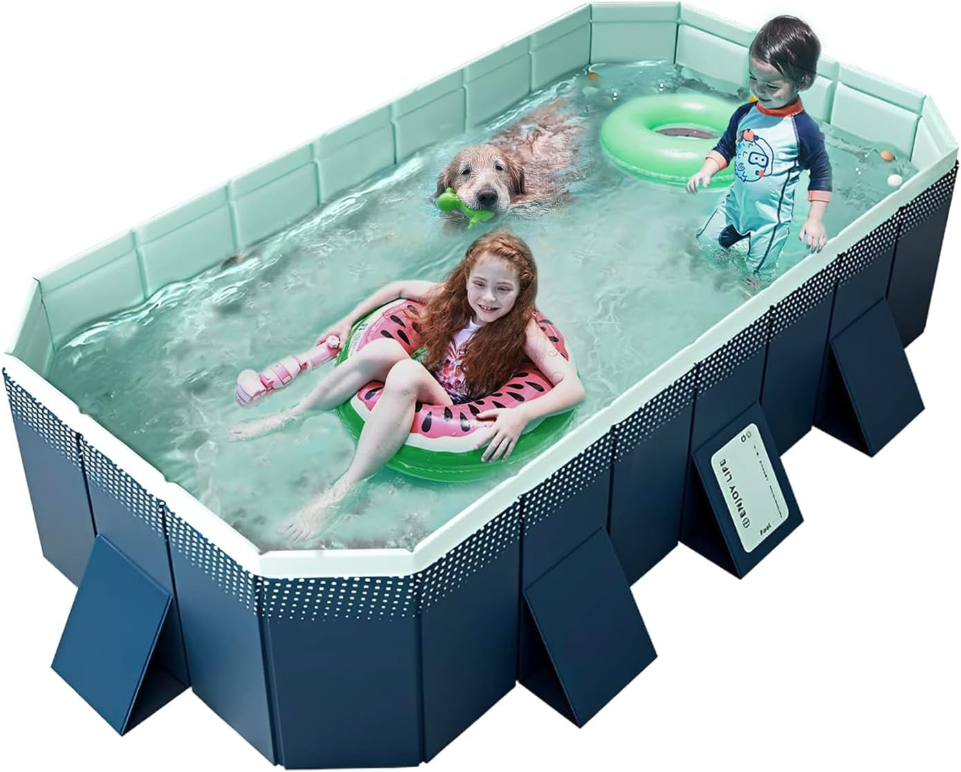 Foldable Non-Inflatable Kids' and Adults' Outdoor Swimming Pool