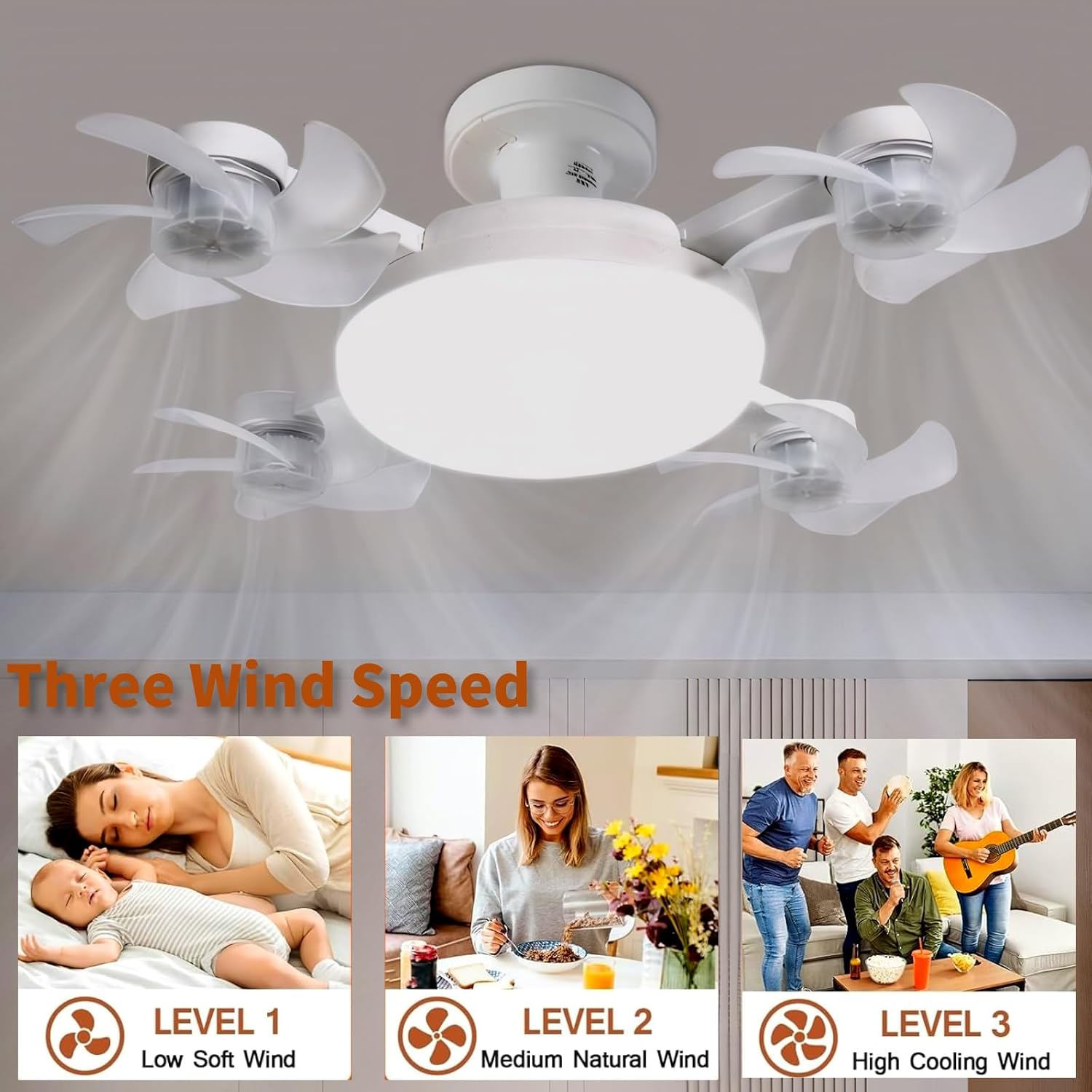 Socket Fan Light, Screw in Ceiling Fan